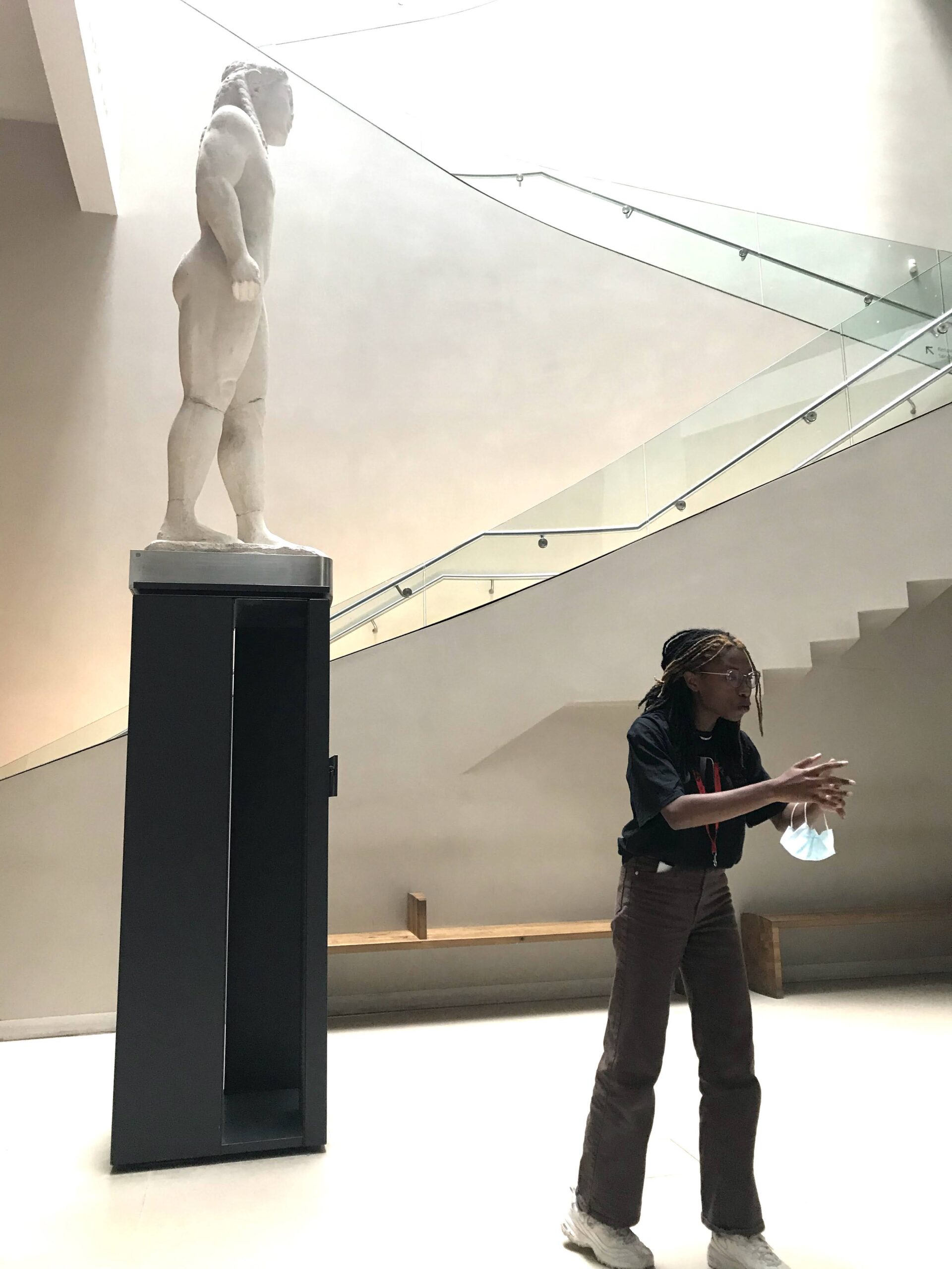 Performing among the statues at the Ashmolean Museum