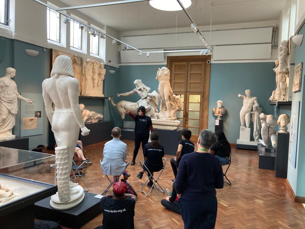 Performing among the statues at the Ashmolean Museum
