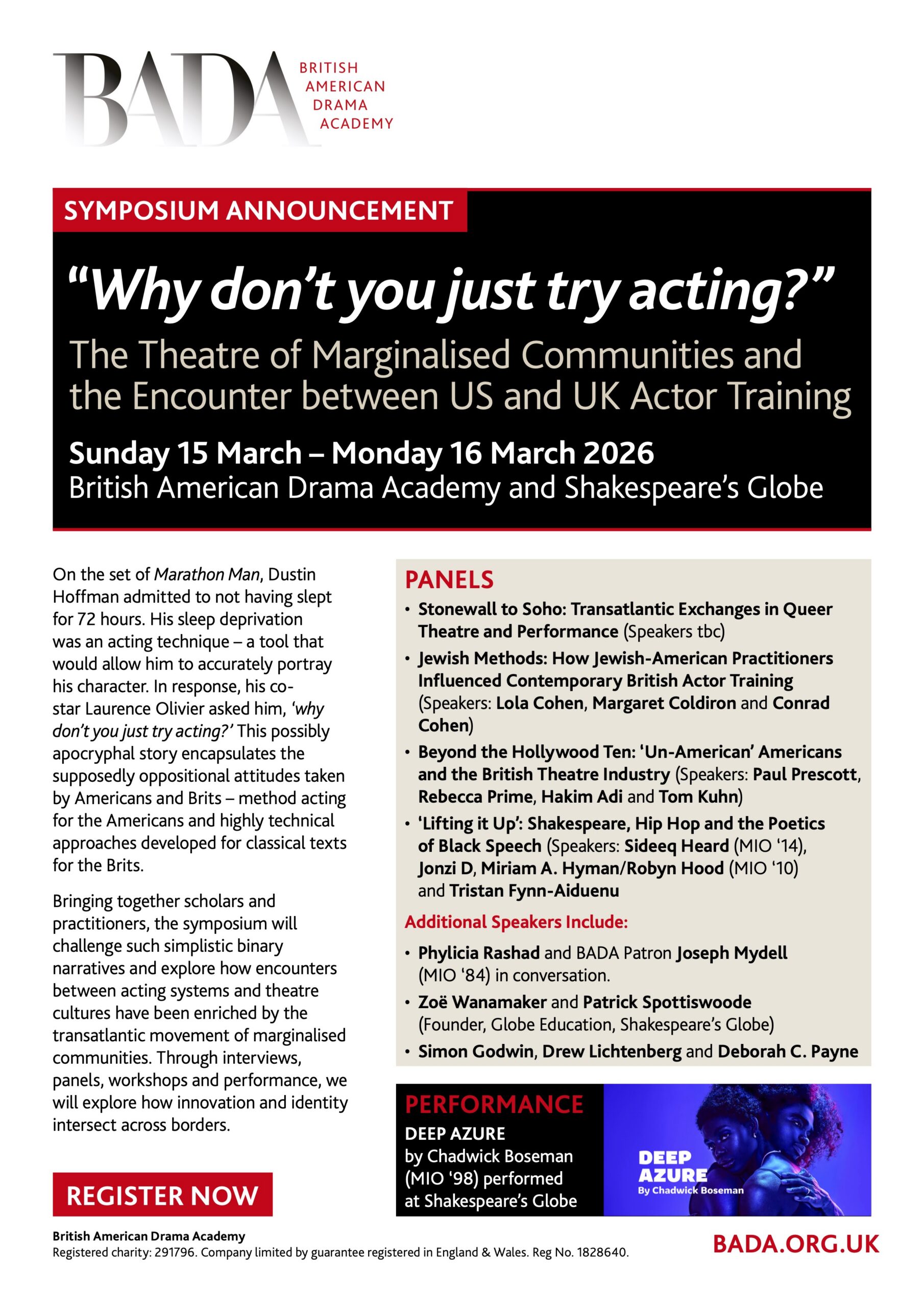 Symposium announcement banner